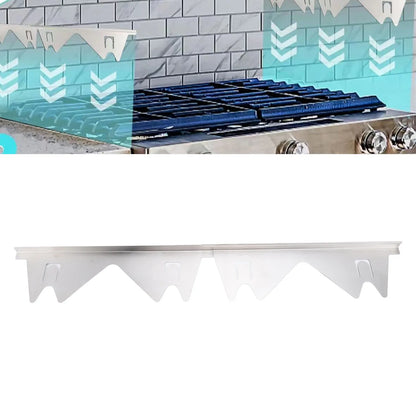 Adjustable Stainless Steel Stove Gap Covers - Set of 2 Pairs