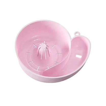 New Snail Shape Fruit Drainer Basket Creative Automatic Rotation Clean Basin Vegetable Washing Basin Multi-Functional Reusable L
