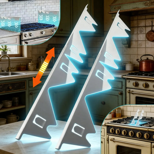 Adjustable Stainless Steel Stove Gap Covers - Set of 2 Pairs