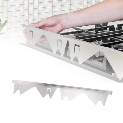 Adjustable Stainless Steel Stove Gap Covers - Set of 2 Pairs